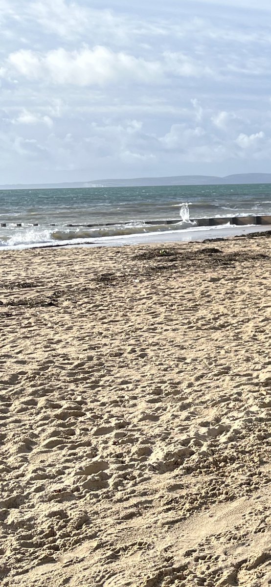 A sandy beach, a stormy sky … Southbourne has been such a lovely place to reflect on the past and plan the future today