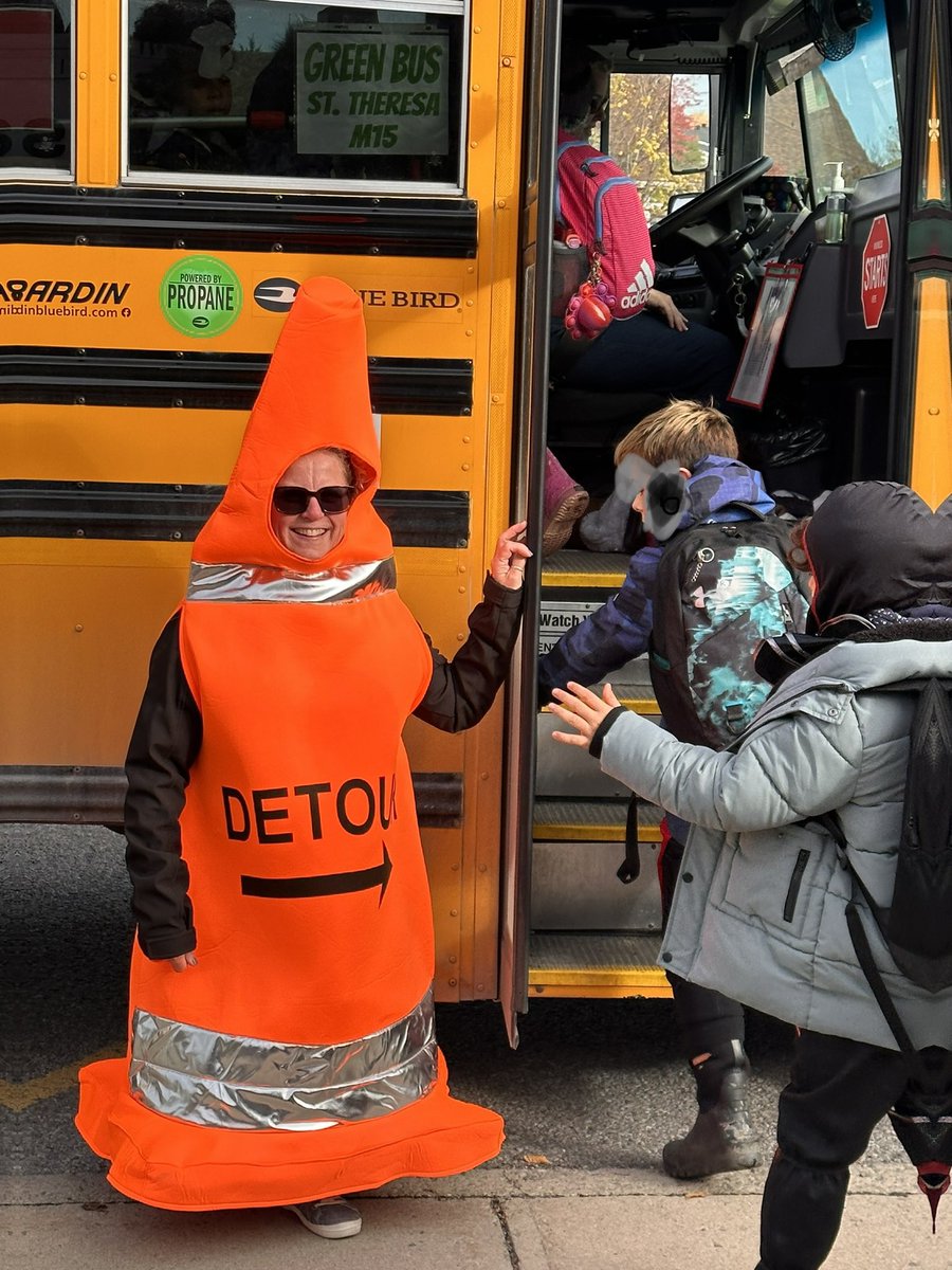 Ms. Julien was all about safety this Halloween. <a href="/StTheresaOCSB/">St. Theresa School</a>