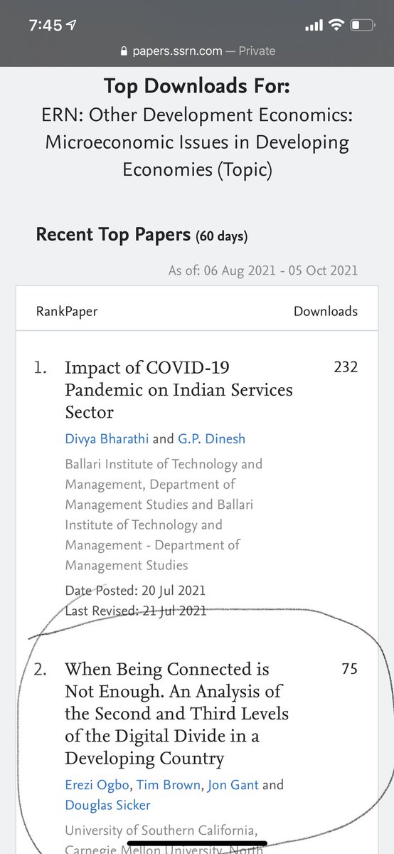 ereyzee's tweet photo. My paper is listed in the top ten downloads (in the past 60 days) in seven eJournals/topics!!! *pinch me* 🤓 #AcademicChatter #published https://t.co/mz6XZtEqgW