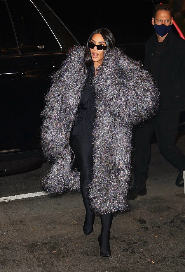 Kim going out for dinner in NYC, NY on October 5, 2021.
