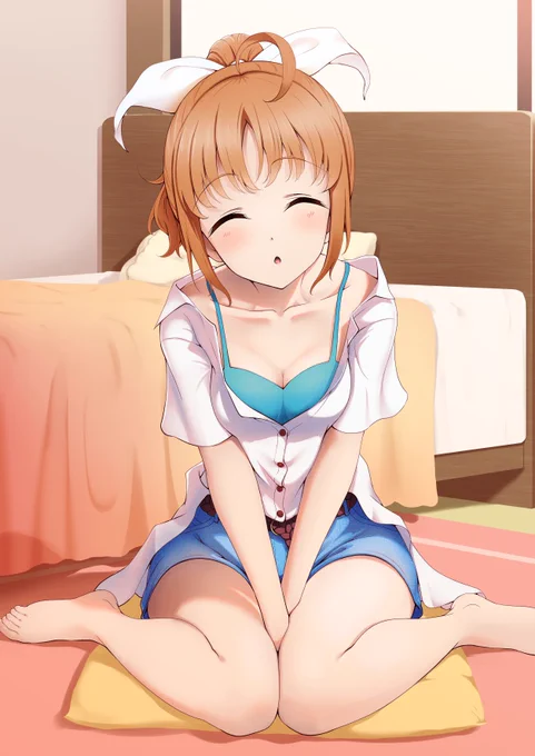 (*> ᴗ •*)φ  今日のデート楽しかったね、と
メイ*>  ᴗ <リφ え?チュー?恥ずかしいよ～///、と

从c*˘・ヮ・§ …… 