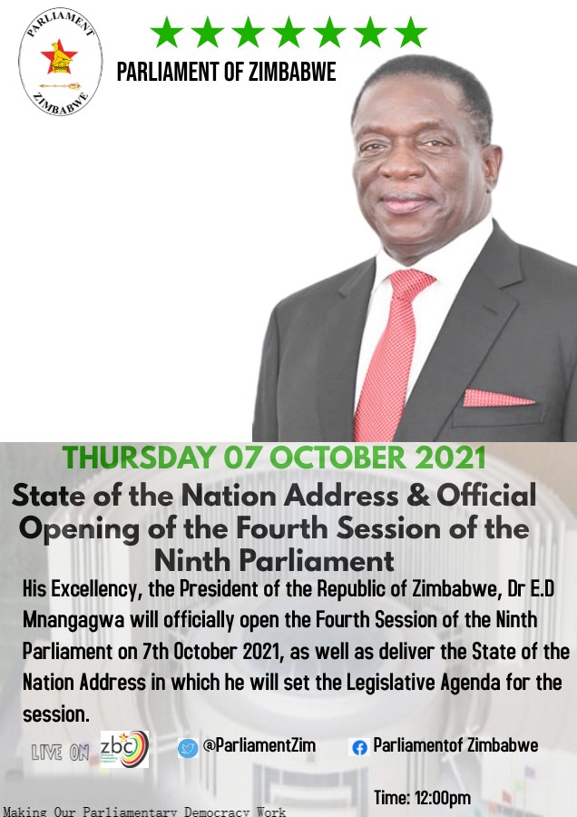 Parliament of Zimbabwe on Twitter: "Save the date!!! https://t.co