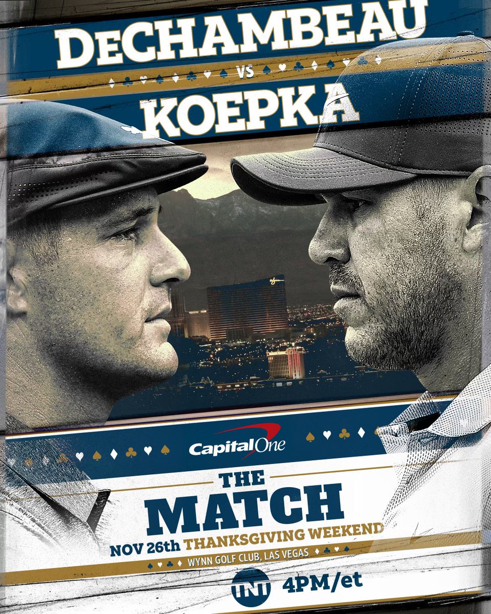 BKoepka's tweet photo. So does this mean we’re having “Friendsgiving” 

#CapitalOnesTheMatch x @turnersportspr https://t.co/nkuKLivHxN