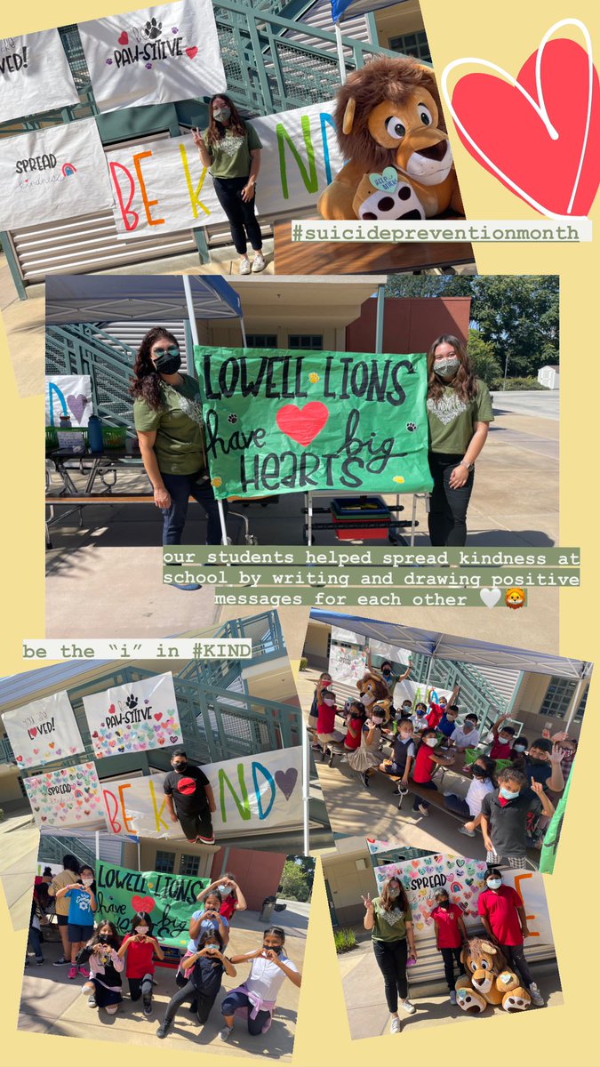 LowellElementa6's tweet photo. Our Kindness Campaign last week!🥰 Our students &amp; staff shared kindness messages to each other. We are excited for a Paw-sitive school year! @SAUSDCCR @DrRebeccaPianta https://t.co/LS3LBELtzL