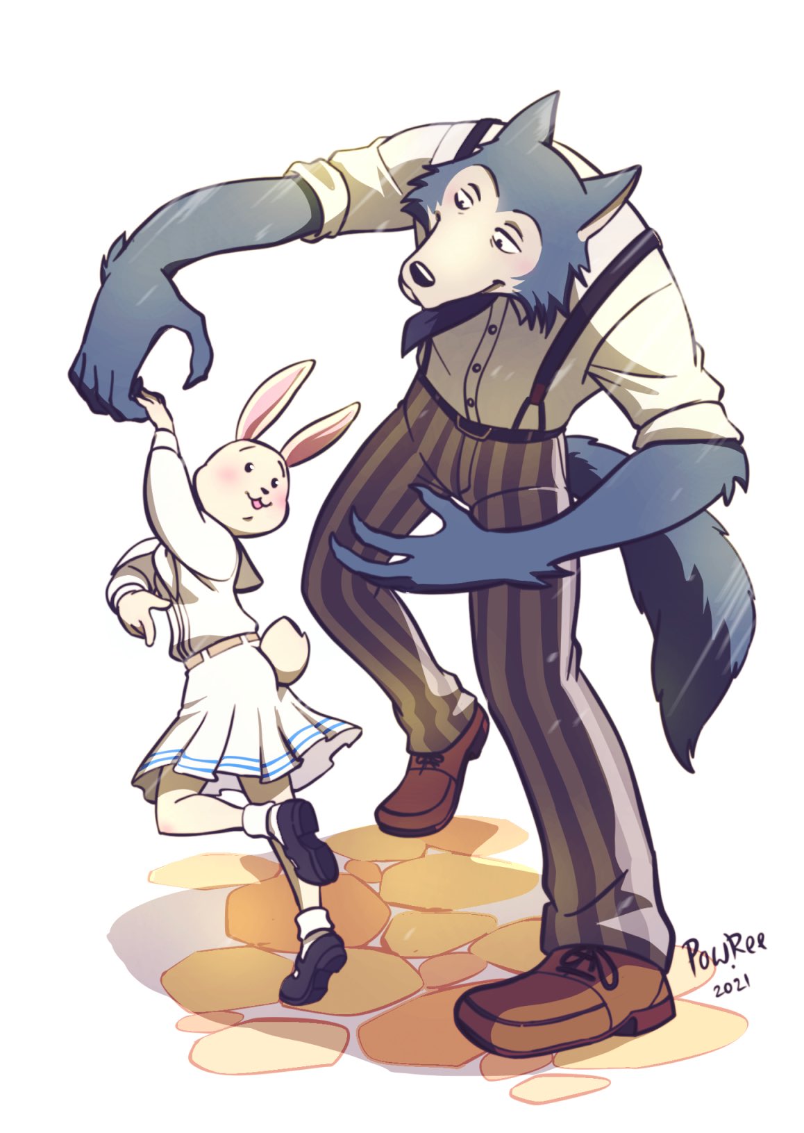 powree commission open on X Haru X Legosi. Love the dance opening of season 1 BEASTARS legosi haru https t roPduWNTIz X