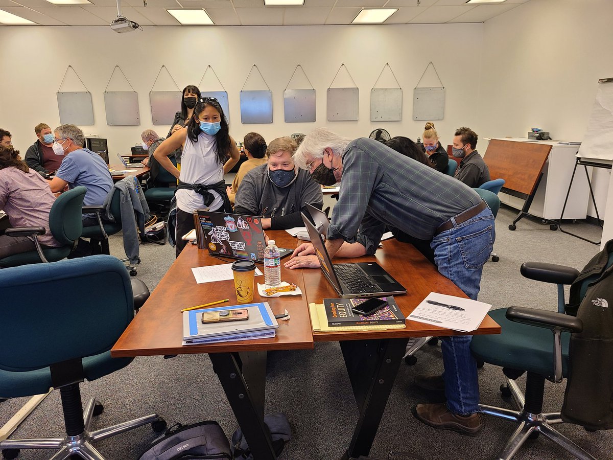 MarkRBoswell's tweet photo. Even with all educators are going through, @JUHSD1 educators continue to push to. make their systems of grading more equitable! It was great working with y'all today. @CrescendoEdGrp @EquitySmith @JoeCFeldman #gradingforequity https://t.co/NpEIhS6kEs