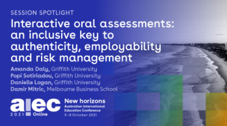 Loges_2010's tweet photo. Tomorrow!  Join @ajdaly28 @popi_sotiriadou and I as we explore our latest @Griffith_Uni  study on delivering #interactiveoral assessment at scale for @AIEC https://t.co/GLvn3i2ENR #aiec2021 #employability #studentengagement #riskmanagement #authenticassessment #academicintegrity https://t.co/xRzEbYCoU2