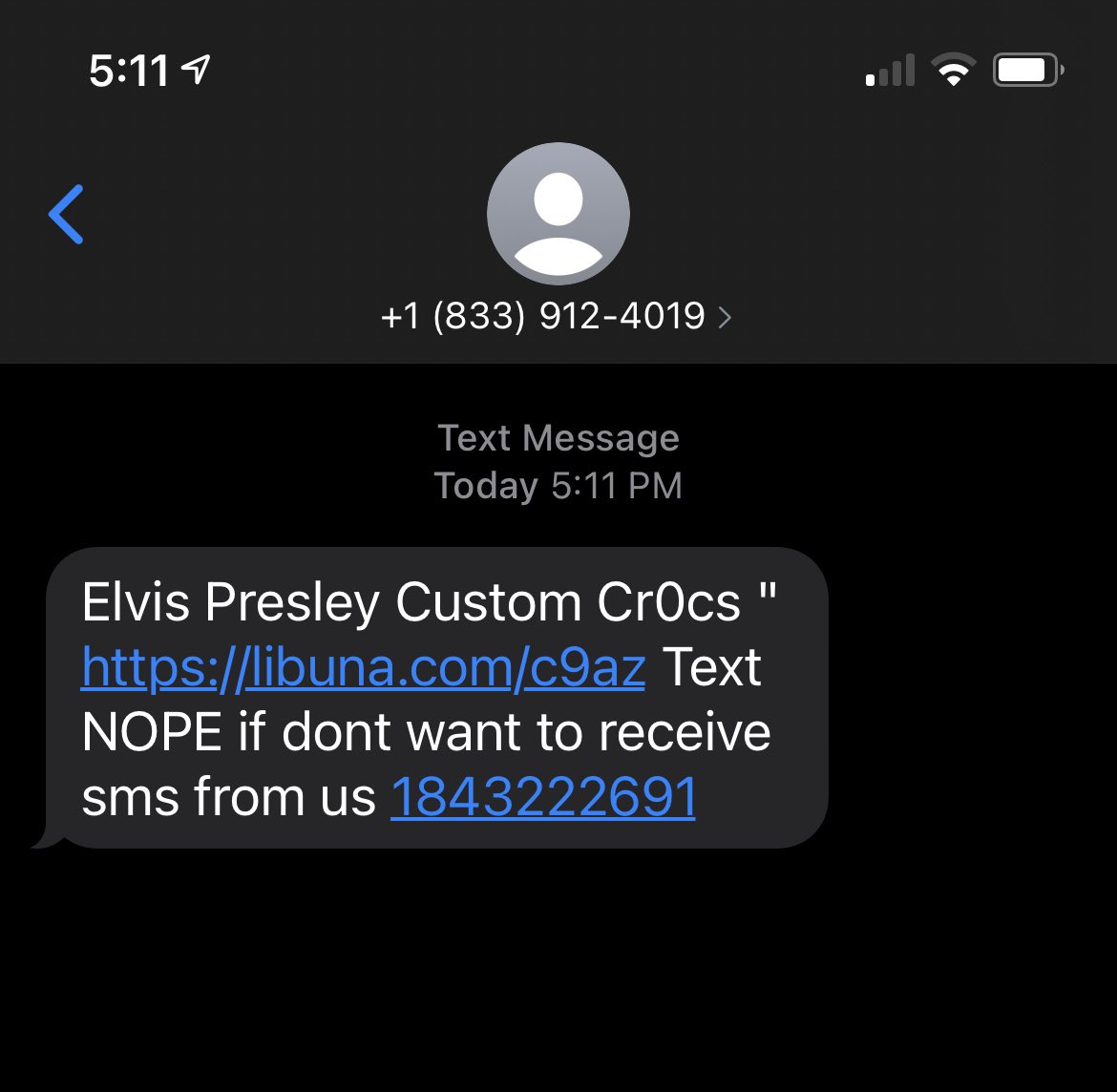 mkm2169's tweet photo. Dang these spam texts know me a little too well… https://t.co/hY8N9EpWC7