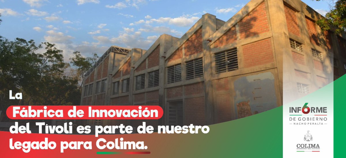 En estos seis años de gobierno, recuperamos espacios públicos que estaban en el olvido como la Fábrica de Innovación del Tívoli, hoy referente de actividades culturales y recreativas para las familias colimenses. 

#ColimaSaldráAdelante
#6toInforme