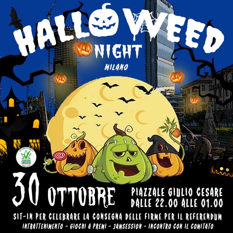 newsmarijuanait's tweet photo. #HalloweeD in #Piazza! 30 ottobre 2021 #Piazzale #GiulioCesare – #Milano #AttivistiUniti —
#ComitatoSi #ReferendumCannabis #SpiniNelFianco #cannabis #CannabisLegale #Nomafia https://t.co/qYtZXouqOc https://t.co/BT6JJp06bw