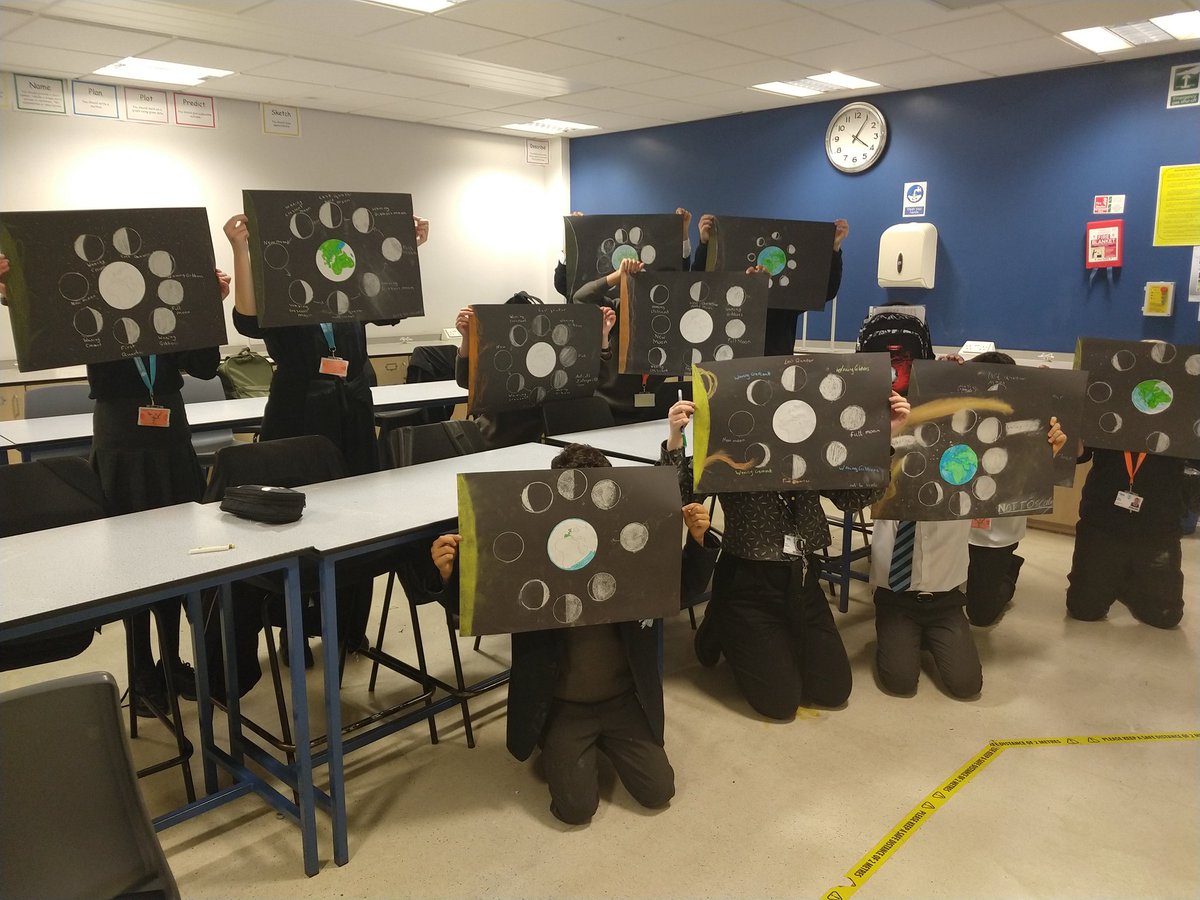 spaceytracey78's tweet photo. Well done to the students @BChampCollege astronomy club for creating some fabulous moon phase posters today https://t.co/sRmqIWxWAv