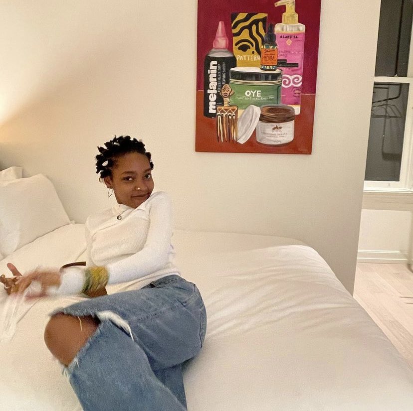 oyegreen's tweet photo. Oye Shea Butter spotted in @EhiOdeh’s painting for @Gladstone_To, the oldest hotel in Toronto! 😍 https://t.co/Ng4UO5QjtS