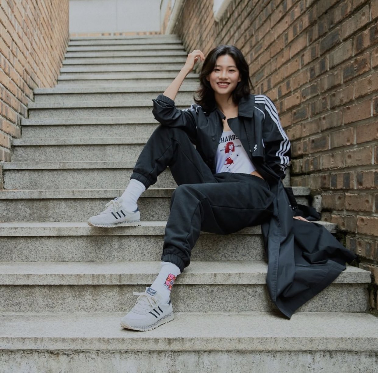 pretty little risky baddie — hoyeon jung for adidas ♡