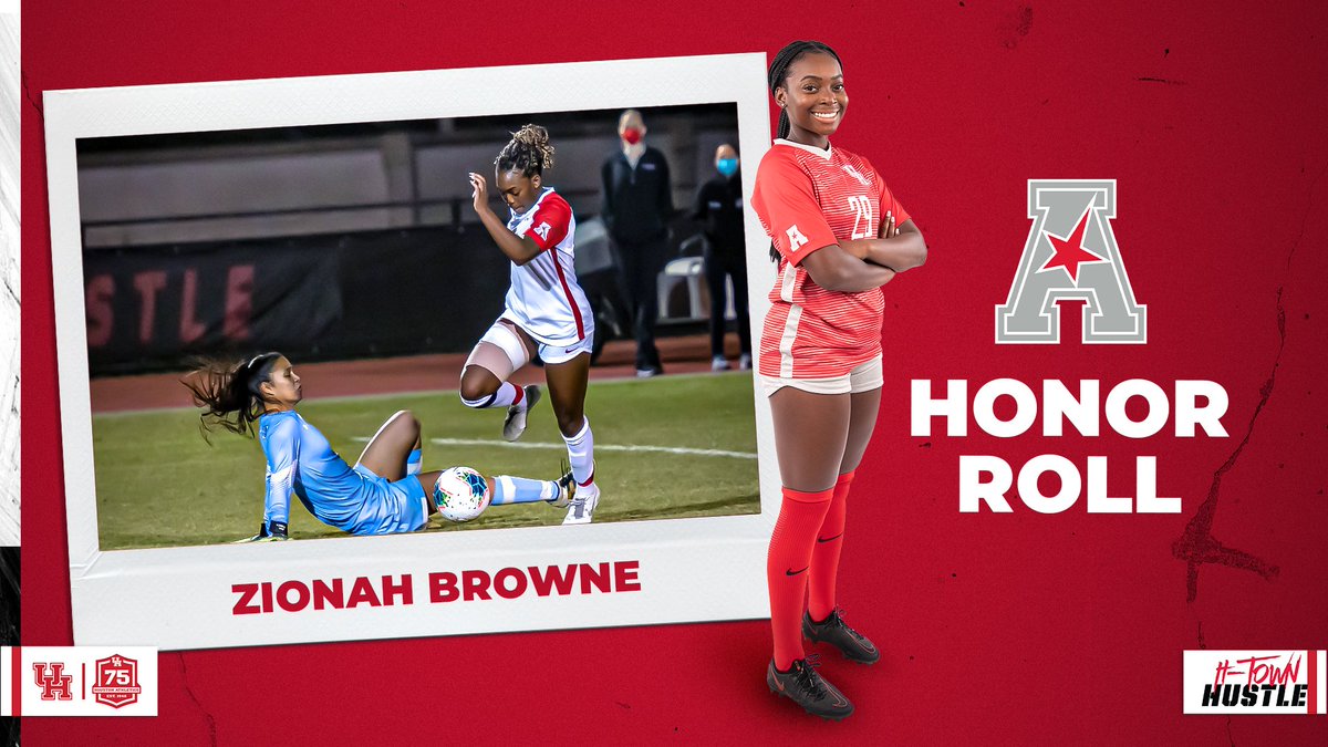 Congratulations to <a href="/zionahbrowne/">zionah ajah🇧🇧</a> for making this week's <a href="/American_WSoc/">American WSoccer</a> Honor Roll!!!!

A goal against both USF and TCU, we are so proud of you!

#HTownHustle | #GoCoogs