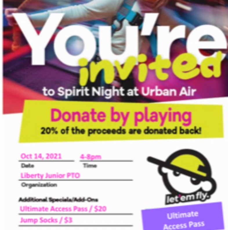 LJSHawksPTO's tweet photo. Save the date!  Urban Air https://t.co/yhYwj1BPfh