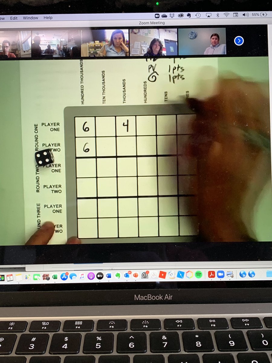 #SD33 teachers engaged with math learning through games with #BoxCarsAndOneEyedJacks #SD33Learns #NumeracySD33