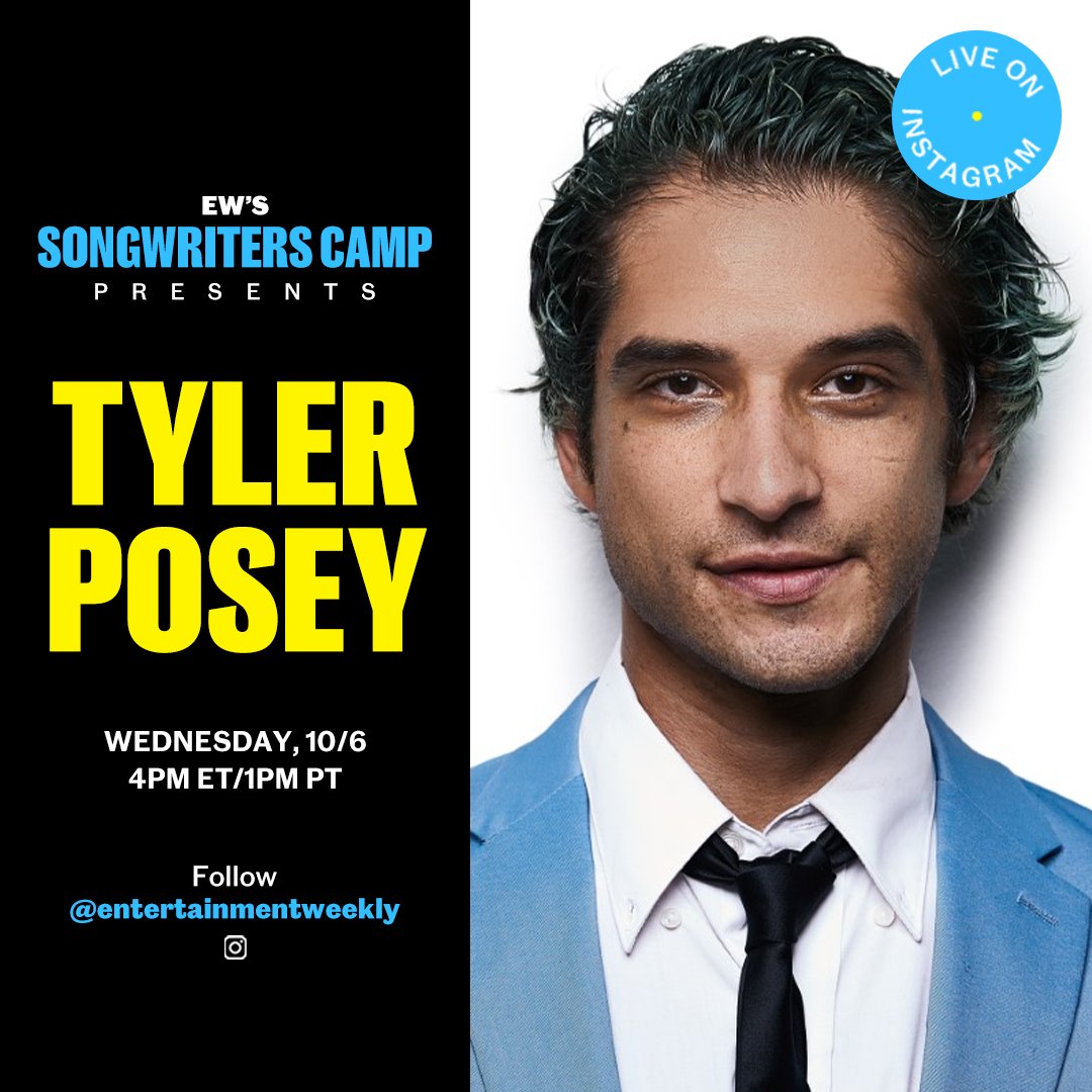 Attention @tylergposey fans! Posey is joining us on Instagram Live tomorrow at 4pm ET/1pm PT to talk about his new album #DRUGS, #TeenWolf, and more.