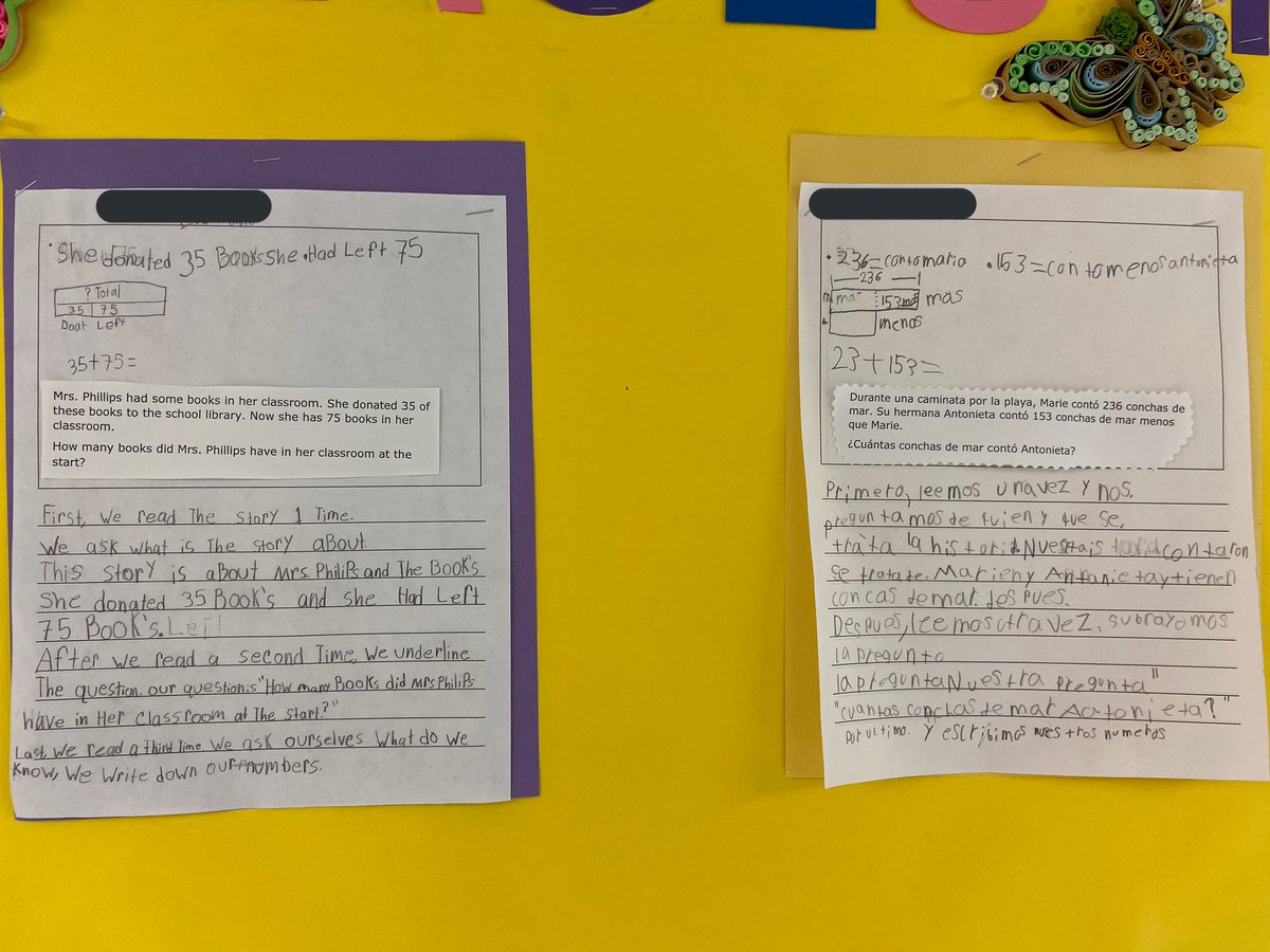 Ms. Penate’s third grade mathematicians are writers too! Our ELs are listening, speaking, reading, and WRITING about their learning! 📝📊📚 <a href="/jrharris166/">JR Harris Elementary</a> <a href="/ESO3_HISD/">ESO3</a> <a href="/HISD_ElemMath/">Houston ISD Elementary Math</a> @HISDMultiPrgms