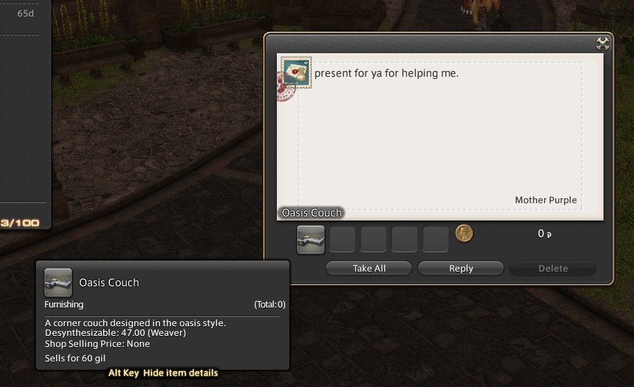 when your mom makes you furniture in a game
XD
#FFXIV #mom