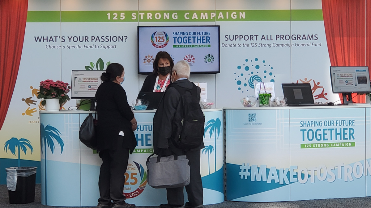 AAOHNS's tweet photo. Visit the 125 Strong Campaign booth at #OTOMTG21 – donate $125 for another 125 years! We’ve recently launched a new challenge to encourage all Academy members to support the campaign. Help us reach our goal of 100%-member participation by December 31 and #MakeOTOStronger. #ENT https://t.co/ydggwnQ3Dn