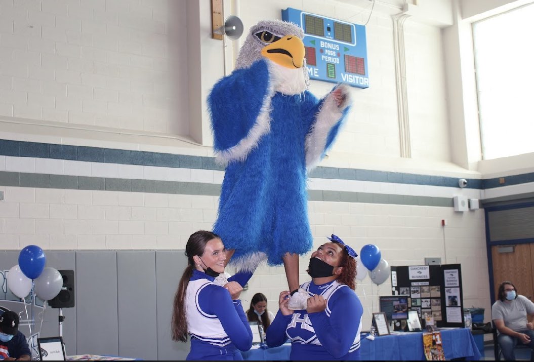 OakStuCo's tweet photo. Help Oakcrest win the most spirited school!!! click the link below to vote!! #falconpride    https://t.co/imFipt8N8i https://t.co/D2kG5dwq2D