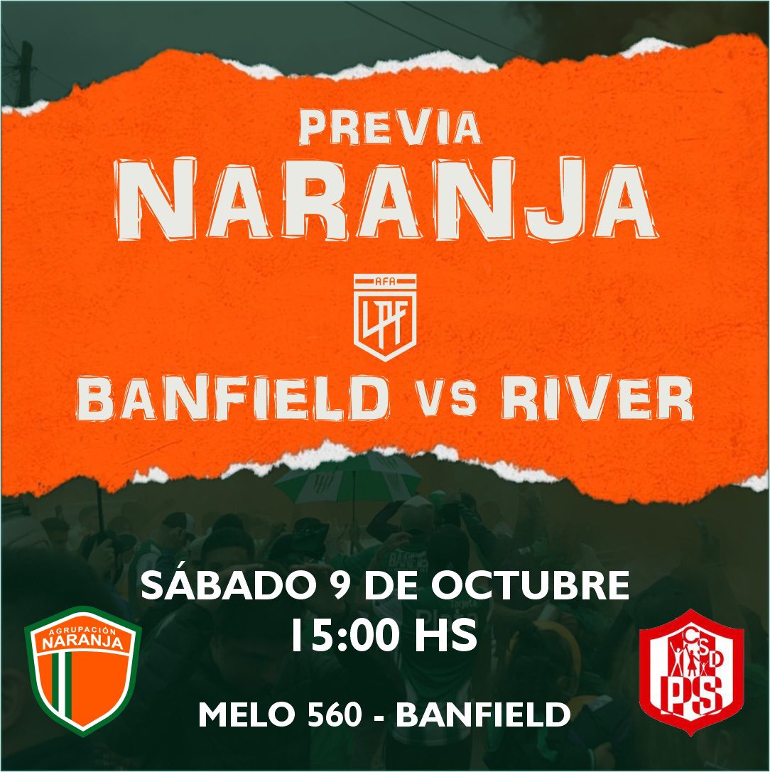 PREVIA NARANJA

Este Sábado nos encontramos en el @csyd_parasiempre_oficial previo al partido con River. Te esperamos!