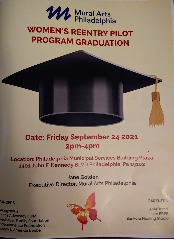 simplymil's tweet image. Mural Arts WRPP "Women's Reentry Pilot Program"
Re-imagining and creating one of the 1st workforce programs for women in re-entry in the city of Philadelphia. 
It was an honor to serve on the Advisory Board.
#MuralArts
#ableworld
#WRPP