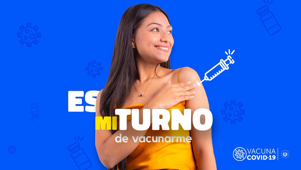MITURElSalvador's tweet photo. Ya está habilitada la tercera dosis de la vacuna contra el #COVID19 para todos los mayores de 18 años. 💉❌🦠

Si ya pasaron 4 meses de tu segunda dosis, puedes hacer tu cita en https://t.co/52FhdB0t2t 😷

#EsMiTurno de protegerme del virus. https://t.co/jB2EaUqqp8