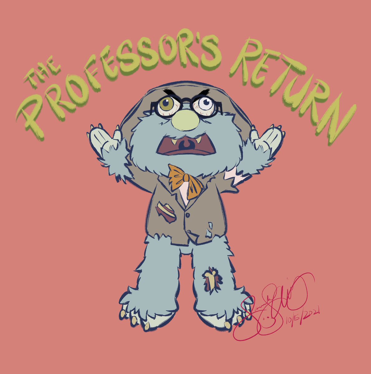 SketchSavy's tweet image. Finally caught up with @wearewatcher season finale of #puppethistory and can’t wait for next season. I’m hoping we get to see the Professor return. @ryansbergara @shanemadej  #puppethistoryfanart #puppethistoryprofessor #ryanbergara #shanemadej