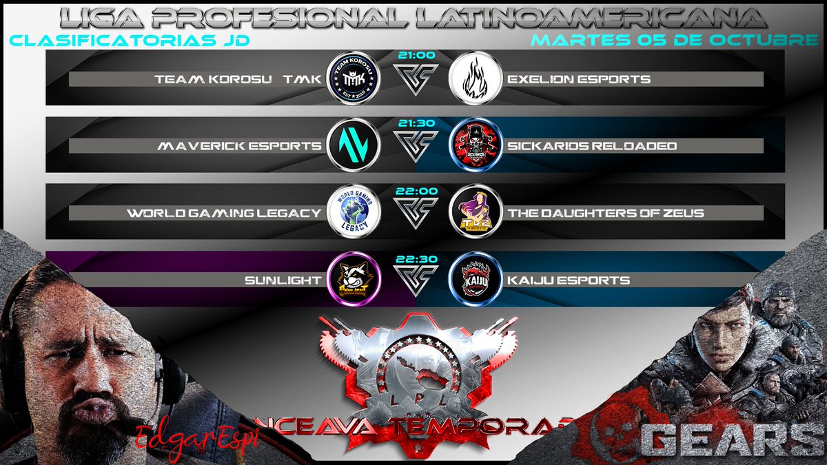 Sunlight SnGT (@sngtsunlight) on Twitter photo Hoy se juega LPL!!
Los chicos de <a href="/SngtSunlight/">Sunlight SnGT</a> tienen Match Vs <a href="/KaijuMxgg/">KaijuEsportsMx</a> en punto de las 22:30 esperamos su apoyo!
Venga chicos se gana 😎
@JvstYBN_
<a href="/ItsmeiMau/">Mau</a>
<a href="/Houst0909/">Hous</a>
<a href="/iMagicLz/">Seren Lz</a> Hoy se juega LPL!!
Los chicos de <a href="/SngtSunlight/">Sunlight SnGT</a> tienen Match Vs <a href="/KaijuMxgg/">KaijuEsportsMx</a> en punto de las 22:30 esperamos su apoyo!
Venga chicos se gana 😎
@JvstYBN_
<a href="/ItsmeiMau/">Mau</a>
<a href="/Houst0909/">Hous</a>
<a href="/iMagicLz/">Seren Lz</a>
