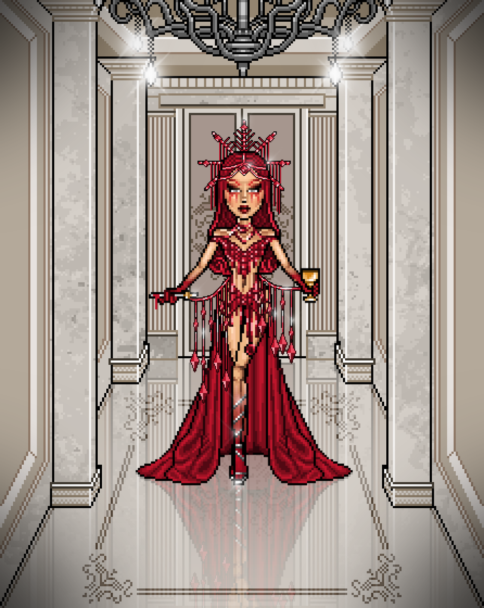 HausDiRossi's tweet photo. Drag icon, Fashion assassin, spooky queen, winner of @EsMakingTheCut S1 👑

Welcome to the Haus of Di Rossi ... Bibi Bad 🌹💋
@DecertArt https://t.co/3IghZH14By