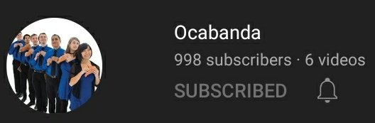 please subscribe to <a href="/ocabanda/">Ocabanda</a>! so close to 1k!