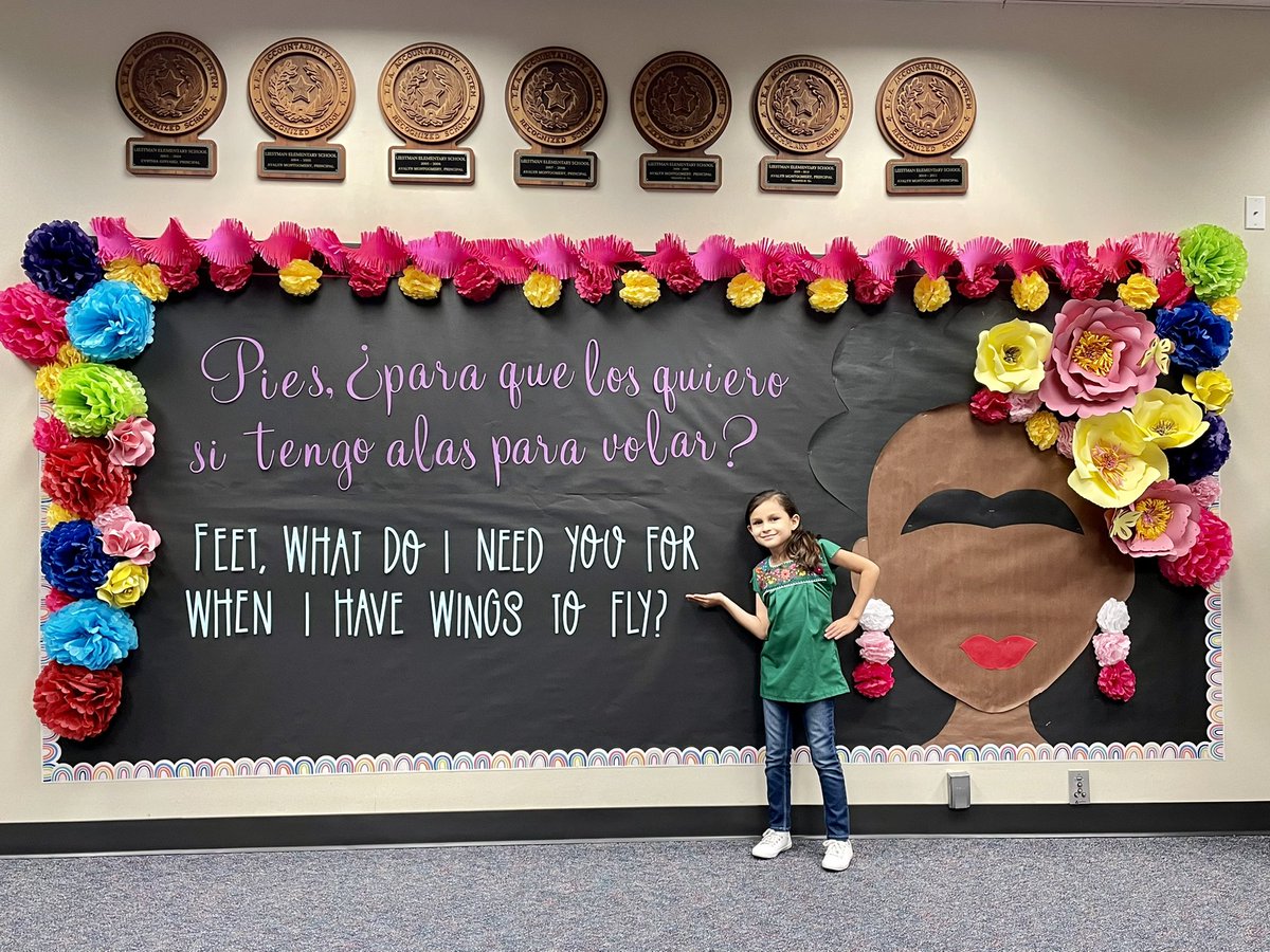 Celebrating Hispanic Heritage Month at Liestman! <a href="/LiestmanES/">Liestman Elementary</a> <a href="/AliefISD/">Alief ISD</a> #HispanicHeritage #FridaKahlo