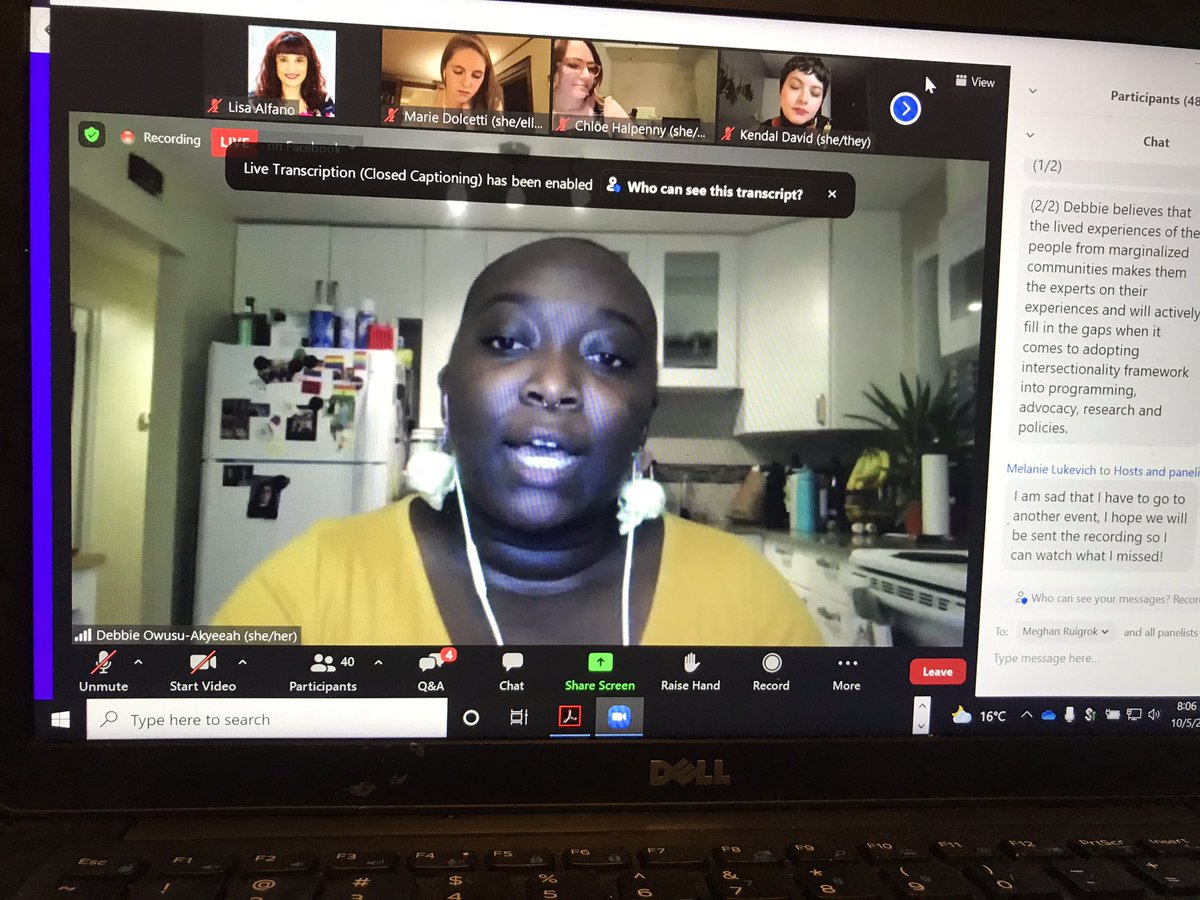 Debbie Owusu-Akyeeah explains that
2SLGBT youth can benefit from #basicincome with better health outcomes, better housing, &amp; the ability to afford gender affirming items.