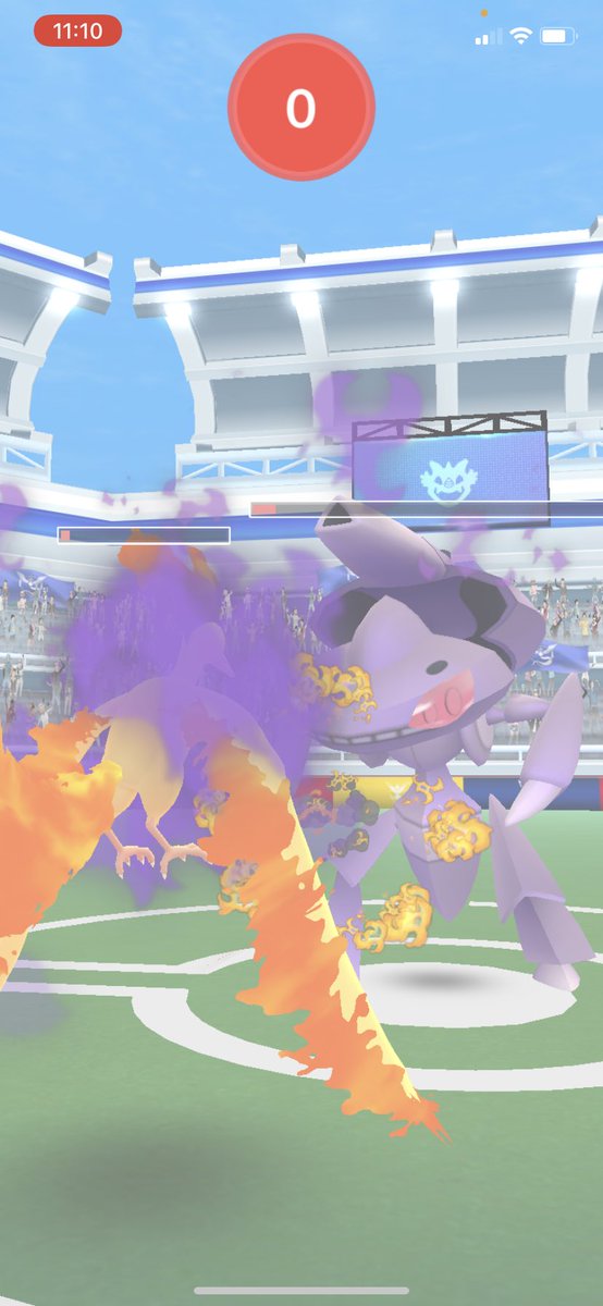 darlakoala's tweet photo. getting SO much closer 😇 I swapped out fire blast on shadow moltres for overheat let’s see if that changes the game - really wish I had a shadow entei too but keen to keep trying! #pokemongo #genesect #legendarychallenge https://t.co/Eu4mR9gAQp