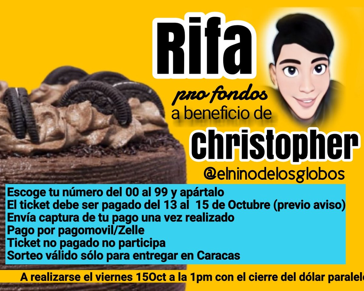 Con $1 colaboras con Christopher un jovencito con #espinabifida #autismo en Caracas Nos ayudas? 💛 Gracias