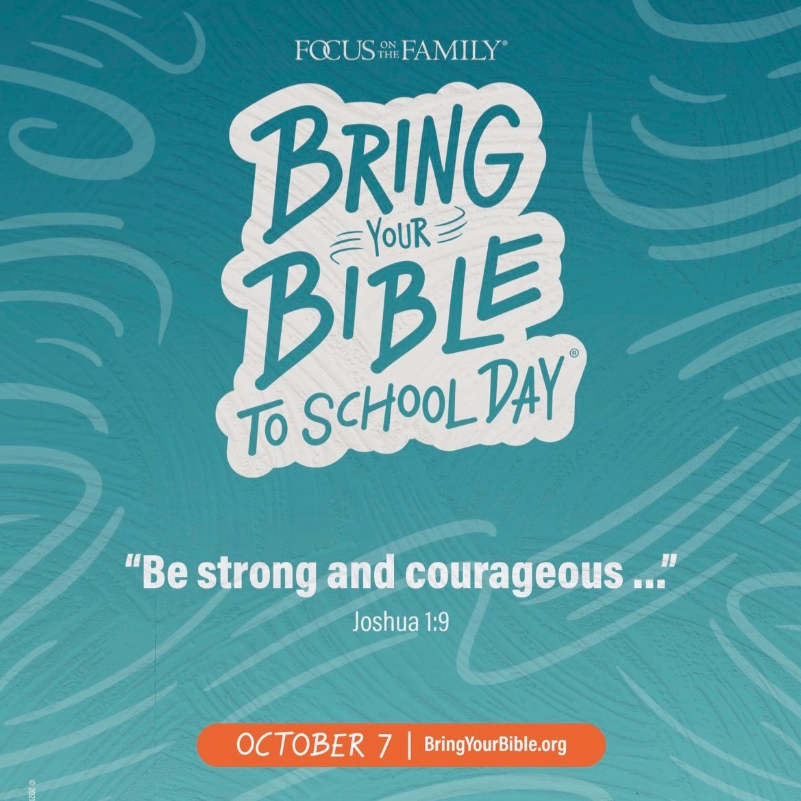 This Thursday, Oct. 7, is Bring Your Bible To School Day!