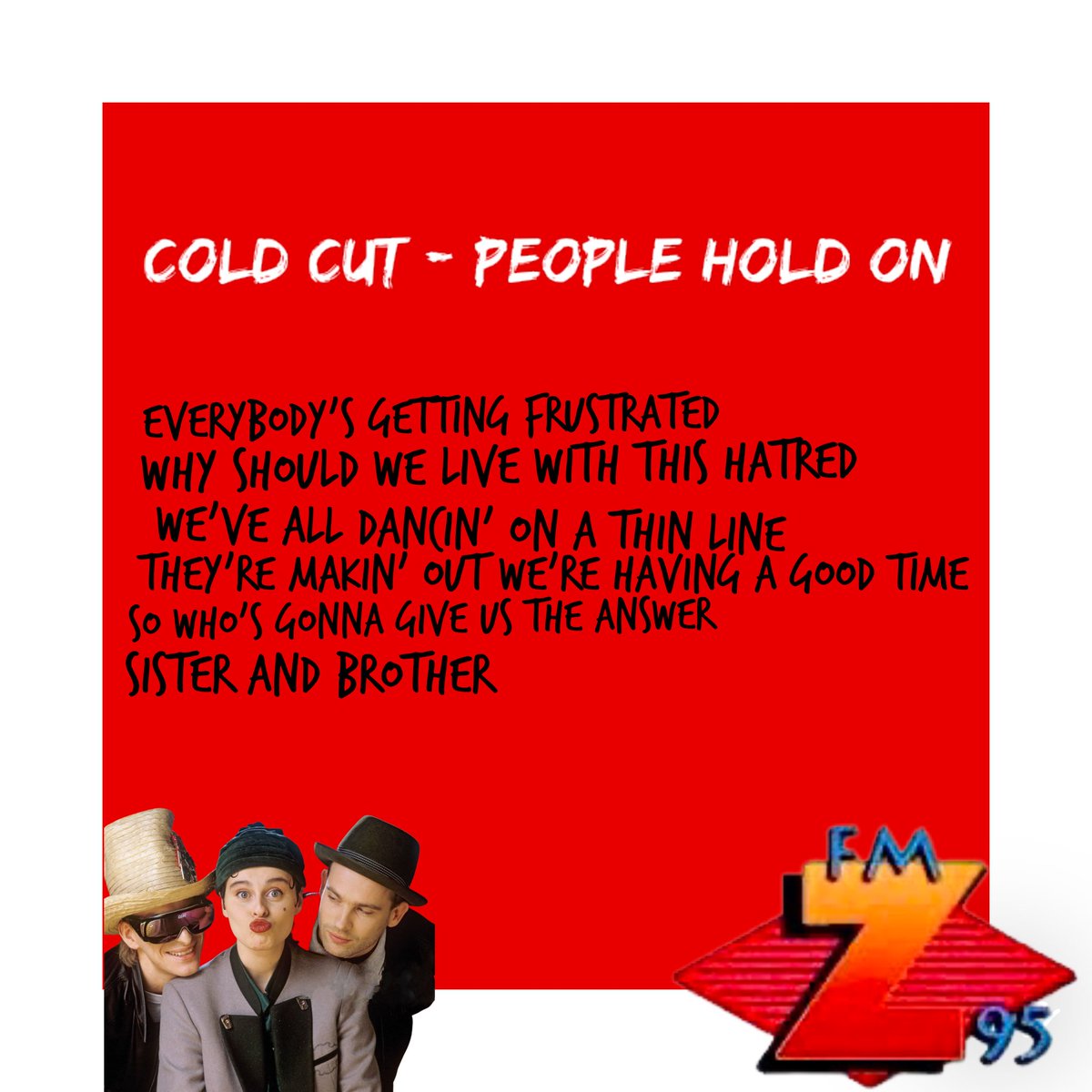 Z95BuenosAires's tweet image. #LetrasAúnVigentes

#Coldcut con #LisaStansfield
#PeopleHoldOn 🔶#Z95 

        ⤵️⤵️⤵️⤵️⤵️