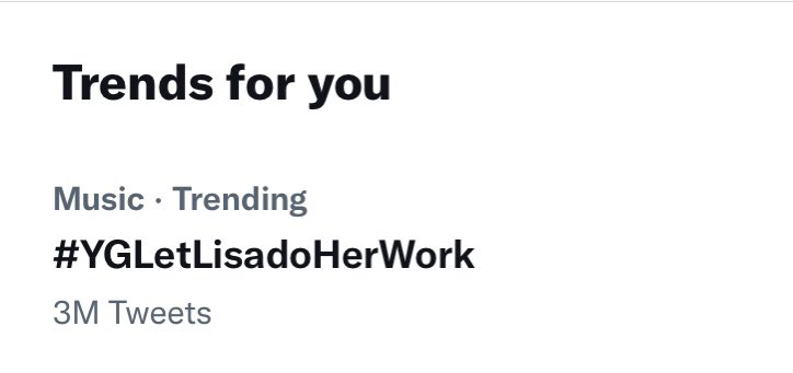 heyits_jess22's tweet photo. Boom! 3M tweets for Lisa? YG any action? not just deleting the tweets? #YGLetLisadoHerWork https://t.co/dZwO482yQ8