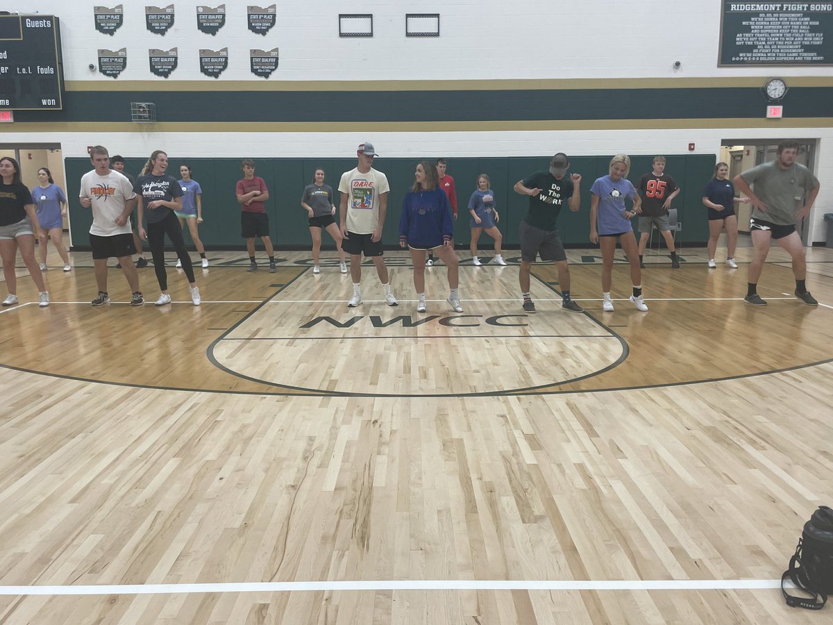 The boys will be showing off their moves tomorrow before the powderpuff game!