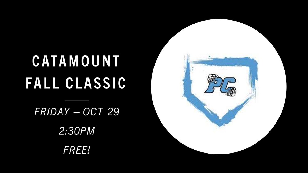 PCreekBaseball's tweet image. Come on out to the ballpark and enjoy some fall ball! 
#OwnIt #Together ⚾️🎃