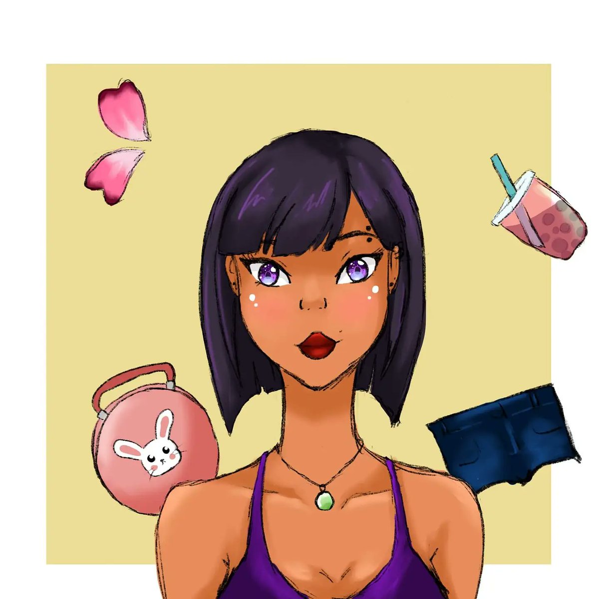 AKitsunez's tweet photo. Just a little OC I was drawing up and wanted to submit something for #dtiys #dtiyschallenge #procreate #ArtistOnTwitter #illustrator #animebabe https://t.co/CfuU8GAJYy