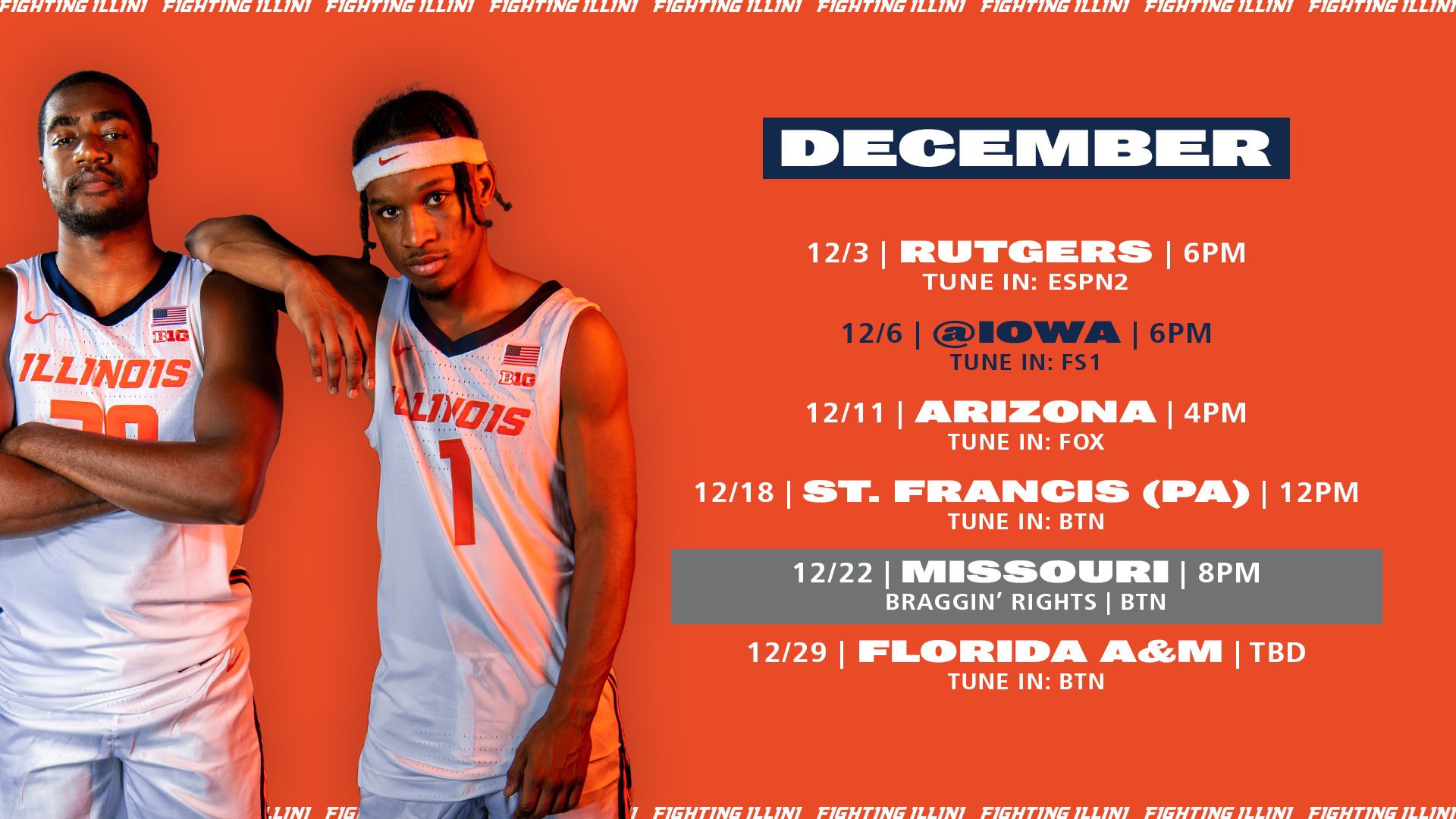 Illinois Basketball on Twitter "𝐓𝐢𝐦𝐞𝐬 & 𝐓𝐕 🔜🏀 https//t.co/jlpolCWPLs