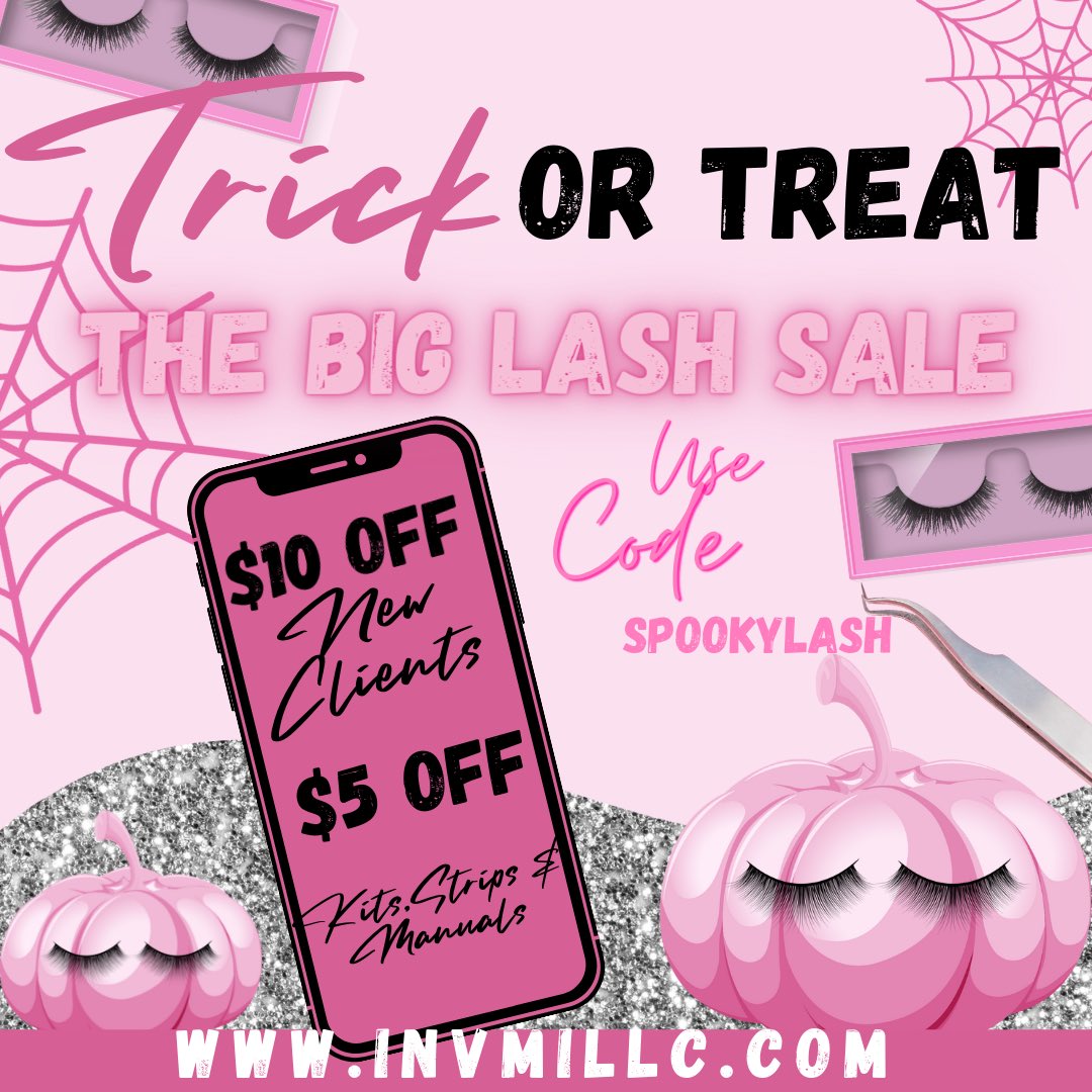 💖👻Bookings Available 💖👻
New Clients $10 OFF 
Use Code - SPOOKYLASHES

#invmillc #lashes #lashextensions #lashclass #lashtraining #757lashes #valashes #hamptonlashes #newportnewslashes #atllashes #dmvlashes #lalashes #vegaslashes #travelinglashes #minks #strips #vabeachlashes