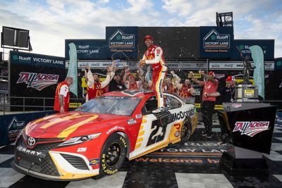 ToddSzott's tweet photo. Wallace makes history in Talladega https://t.co/EZN80KvhmU https://t.co/W9uXw17PXP