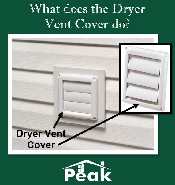 worthapeak's tweet photo. A Dryer Vent Cover attaches to the outer wall of your home & connects to your clothes dryer. It's necessary to prevent outside air from entering your home while allowing dryer air & excess lint to escape when needed. #WhatDoesItDoWednesday https://t.co/bZtLHNIqYk