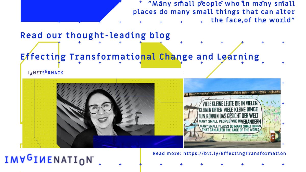 In this latest blog I share with you my key insights for Effecting Transformational Change and Learning
to extend your future fitness and life expectancy.

Read more: bit.ly/EffectingTrans…

#innovation  #innovationcoaching #coachforinnovators #ICF