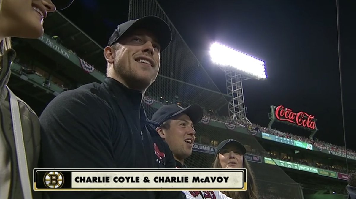 A few Bruins sightings at Fenway Park: