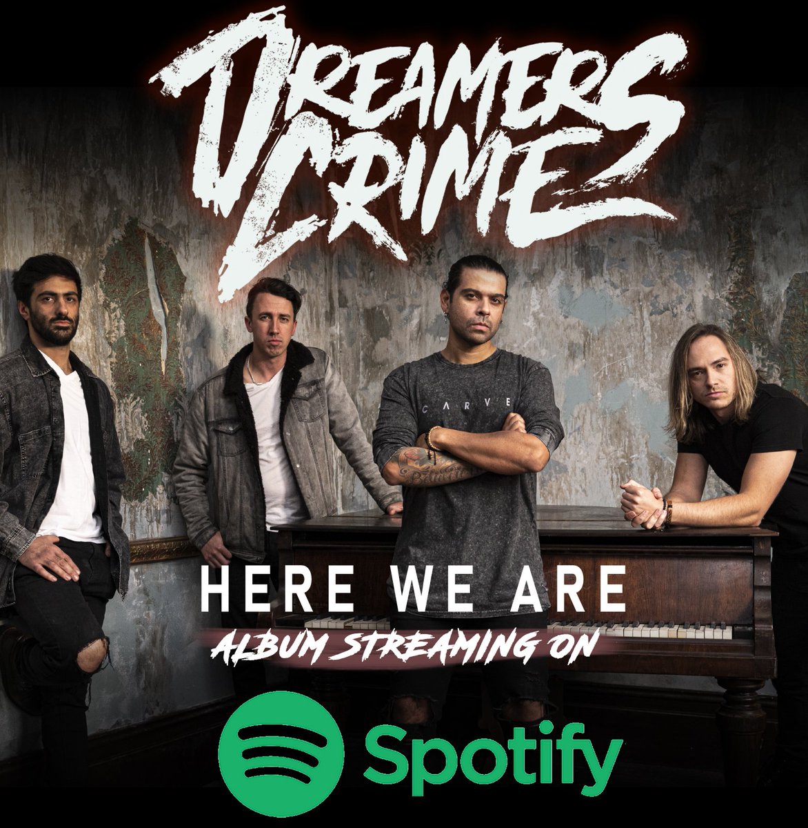 🟢 SPOTIFY users, HERE WE ARE is live now for you to stream/save/download! Whilst you're at it, be the complete legend and give us a follow 😉❤

👉👉👉distrokid.com/hyperfollow/dr…

#dreamerscrime #dc #spotify #spotifyplaylist #spotifymusic #hardrock #heavyrock #modernrock #heavymetal
