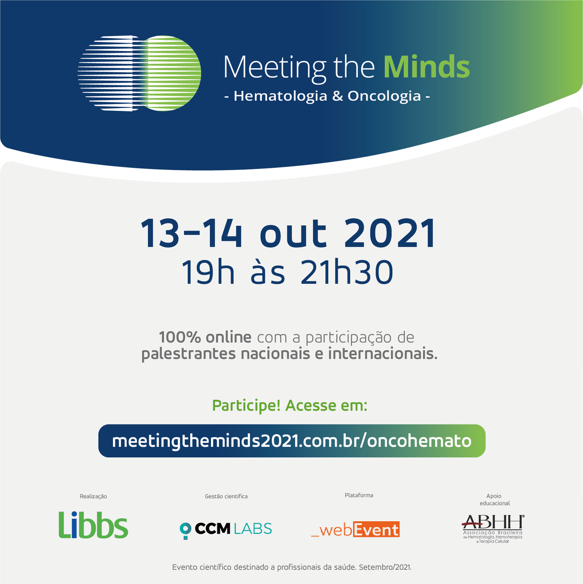 Semana que vem haverá a terceira versão do MTM, evento anual de muito sucesso. Este ano teremos Brad Kahl falando de linfoma, Napoor Raje em mieloma, Carmita Abdo falando de Burn Out, e muito mais. Sugiro fortemente vcs checarem a programação e se inscreverem.
#mtm2021